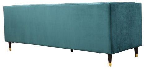 Sofa Amedia terciopelo verde