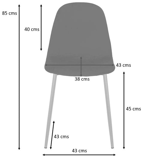 Silla comedor tapizada tela Selina