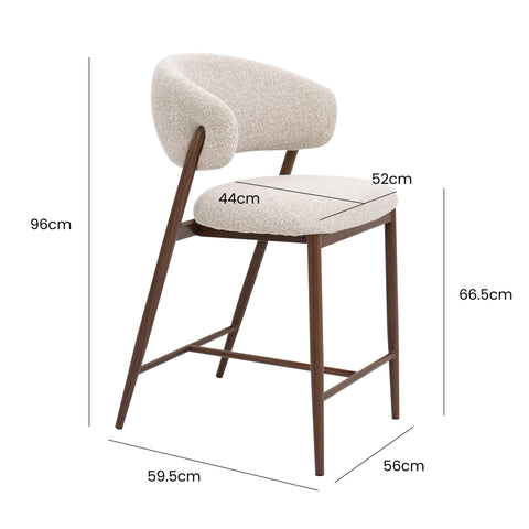 Taburete de bar Nill Nordic H65