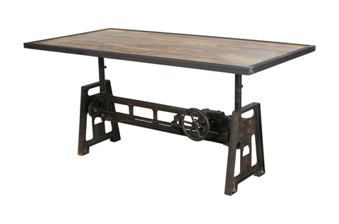 Mesa de comedor industrial elevable Iria