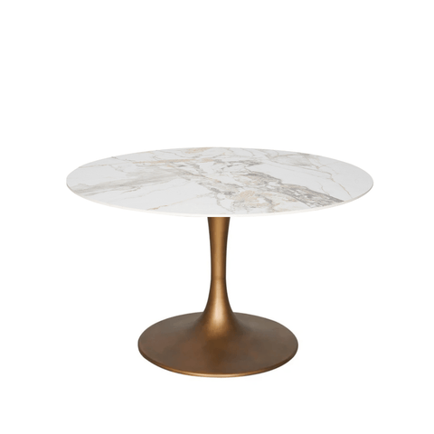 Mesa de comedor Tuli cobre piedra sinterizada - Vintahome