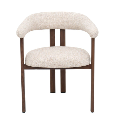 Silla de comedor escandinavo con brazos HYGGE Tapizado - Vintahome