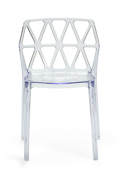 Silla comedor transparente Glaciar