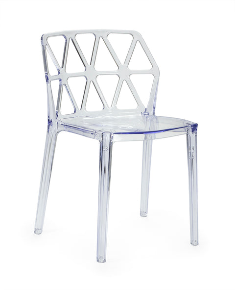 Silla comedor transparente Glaciar