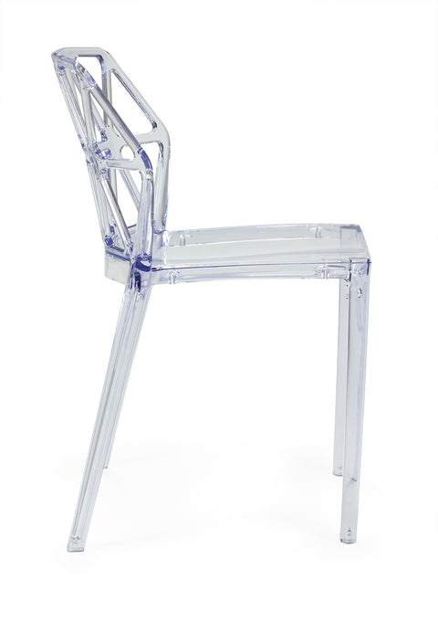 Silla comedor transparente Glaciar