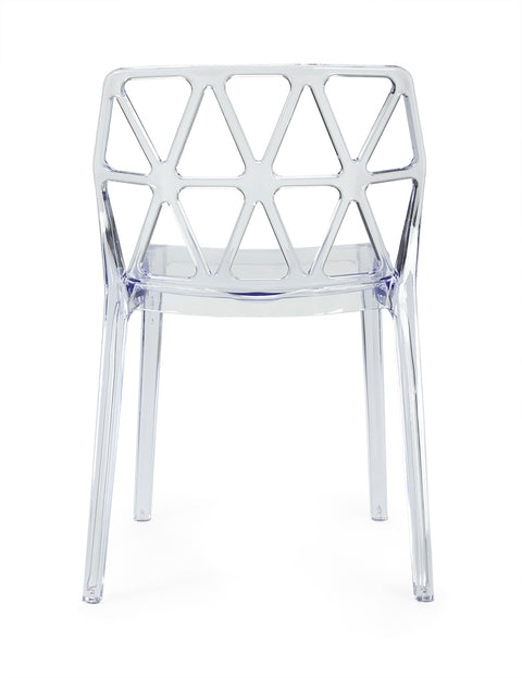 Silla comedor transparente Glaciar