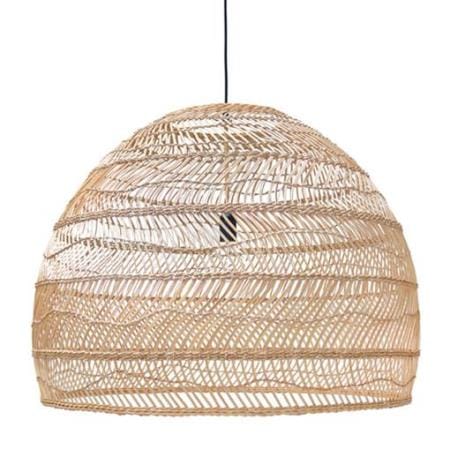 Lámpara de techo rattán natural trenzado  Nicolle 60cms