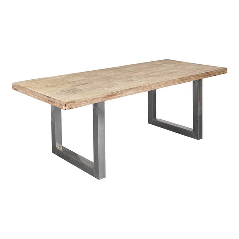Mesa de comedor 220 madera y acero Corpus
