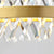 Lámpara de techo diseño cristal Auster