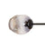 Lámpara de techo araña 7 brazos cristal gris acero negro Ball