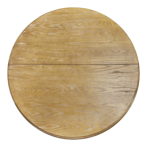 Mesa comedor redonda extensible madera 120-180 cm Shaima