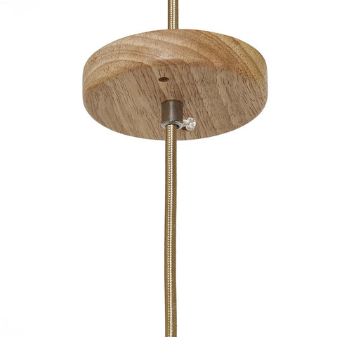 Lámpara de techo rattán natural trenzado  Nicolle 60cms