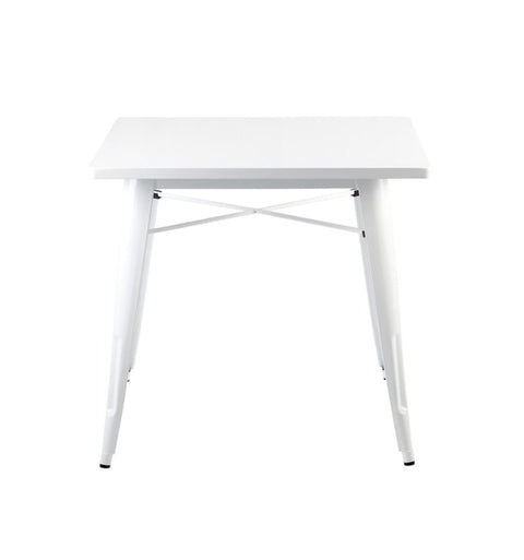 Mesa de comedor industrial cuadrada 85 x 85 cm  Rolix