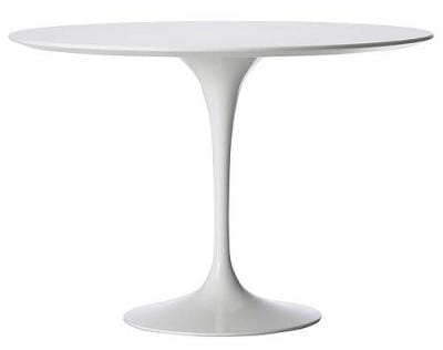 Mesa de comedor Tulip  100 MDF blanca