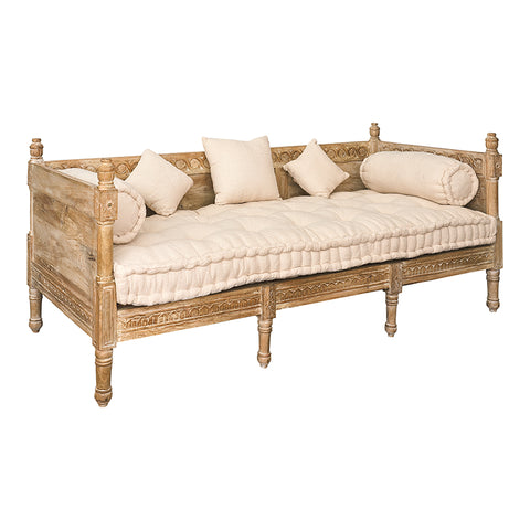 Sofa de madera maciza de mango Meca