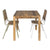Mesa de comedor madera 80x80 Santtel