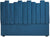 Cabezal Tapizado de Terciopelo Azul Pacifico
