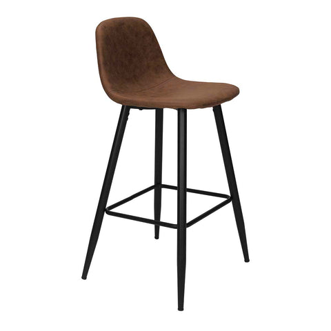 Taburete de bar microfibra envejecido H75cm Branson