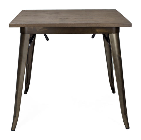 Mesa de comedor lix baja plegable marron